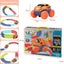 Race Tracks and LED Electric Anti-Gravity Race Car Toy 92pcs Bendable Rainbow Carousel 1