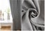300CM X 205CM Light Grey Linen Effect Thermal Ready To Hang Curtains Carousel 7