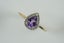 STUNNING Pear Cut Amethyst Diamond Ring 9ct SALE Carousel 3