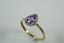 STUNNING Pear Cut Amethyst Diamond Ring 9ct SALE Carousel 4
