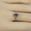 STUNNING Pear Cut Amethyst Diamond Ring 9ct SALE Carousel 6