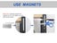 10Pcs Strong Neodymium Bar Magnets x2 Carousel 11
