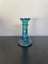 Vintage blue art glass candle holder/ candlestick Carousel 1