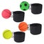 Rubber Balls with Wrist Strap Bounce and Return Kids' Active Play -Yellow Carousel 4