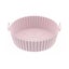2PCS Reusable Non-Stick Air Fryer Silicone Pot Easy Clean Round Liner-Pink Carousel 1