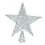 Christmas Tree Star Topper Xmas Tree Glitter Ornaments Party Decoration -Silver Carousel 1