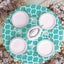 Round Tablecloth Waterproof Oilproof Elastic Dining Protector-Green Carousel 3