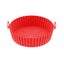 2PCS Reusable Non-Stick Air Fryer Silicone Pot Easy Clean Round Liner-Red Carousel 1