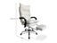 Office Chair with Footrest PU White Carousel 2
