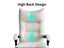 Office Chair with Footrest PU White Carousel 3
