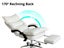 Office Chair with Footrest PU White Carousel 5