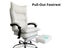 Office Chair with Footrest PU White Carousel 7