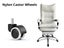 Office Chair with Footrest PU White Carousel 8