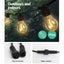 Jingle Jollys 50m LED Festoon String Lights 50 Bulbs Kit Wedding Party Christmas Carousel 5