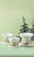 15-degree tilt Cat Ceramic Bowls Christmas Carousel 3