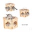 Cat Bed Oak Wood Cat House Cat Climbing Carousel 2