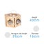 Cat Bed Oak Wood Cat House Cat Climbing Carousel 3