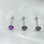 3PCS Tongue Nail Piercing Barbell Carousel 7