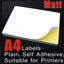 A4 sticker 100s Glossy or Matte suitable for Inkjet printer labels self adhesive Carousel 3