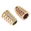 M10*25mm Alloy Hex Drive Head Furniture Nuts Threaded for Wood Insert Carousel 1