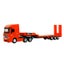 Die-cast Flatbed Truck (ORANGE), 1:50, Metal, Huina 1730 Carousel 13