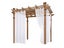 1 Pair of 132x274cm White Outdoor Sheer Curtains for Patio Water-Resistant Carousel 1