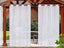 1 Pair of 132x274cm White Outdoor Sheer Curtains for Patio Water-Resistant Carousel 2