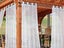 1 Pair of 132x274cm White Outdoor Sheer Curtains for Patio Water-Resistant Carousel 3
