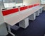 New desk hung Partition Screen 1800 x 900 (translucent) on clearance @ Precision Carousel 6