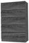 Tallboy 5 Drawer - 2 COLOUR OPTIONS - Mineral Grey or Black Carousel 3