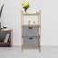 Bamboo 2-Tier Rack with 2 Drawers Carousel 4
