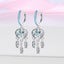 925 Sterling Silver Dream Catcher Earrings For Women Exquisite Coloured Zirco... Carousel 6