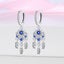 925 Sterling Silver Dream Catcher Earrings For Women Exquisite Coloured Zirco... Carousel 7
