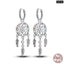 925 Sterling Silver Dream Catcher Earrings For Women Exquisite Coloured Zirco... Carousel 1
