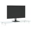Monitor Stand White 100x35x8 Cm Tempered Glass and Metal Tiaxxx Carousel 3