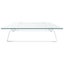 Monitor Stand White 100x35x8 Cm Tempered Glass and Metal Tiaxxx Carousel 5