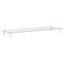 Monitor Stand White 100x35x8 Cm Tempered Glass and Metal Tiaxxx Carousel 6