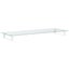 Monitor Stand White 100x35x8 Cm Tempered Glass and Metal Tiaxxx Carousel 8