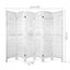Artiss 6 Panel Room Divider Screen Privacy Wood Foldable Stand Timber White Carousel 2