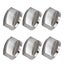 6Pcs 8mm Rotate Knob Zinc Alloy Control Knob Replacement for Kitchen Carousel 3