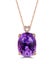 *CLEARANCE* Beautiful Amethyst Necklace / 925 Silver / Rose Gold Carousel 1