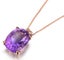 *CLEARANCE* Beautiful Amethyst Necklace / 925 Silver / Rose Gold Carousel 2