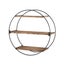 Floating Wall Shelves Brackets Round 3 Tiers Display Diy Wall Mount Rack Carousel 1