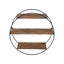Floating Wall Shelves Brackets Round 3 Tiers Display Diy Wall Mount Rack Carousel 3
