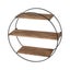 Floating Wall Shelves Brackets Round 3 Tiers Display Diy Wall Mount Rack Carousel 4