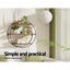 Floating Wall Shelves Brackets Round 3 Tiers Display Diy Wall Mount Rack Carousel 5