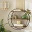 Floating Wall Shelves Brackets Round 3 Tiers Display Diy Wall Mount Rack Carousel 8