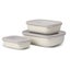 Mepal Cirqula Rectangular Multi Bowl Small 3 Piece Storage Set 3pc | Nordic Whit Carousel 1