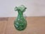 Superb Green with White Speckles Art Glass Vase Carousel 11