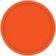 Paper Plates 17cm Round 20CT - Pumpkin Orange - Pack of 20 Carousel 1